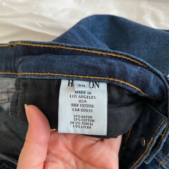 Hudson Dark Wash Pencil/Skinny Jeans - Picture 5 of 5